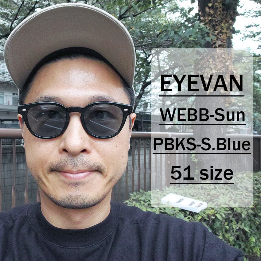 EYEVAN / WEBB SUN / PBKS - S. Blue Polar ブラック/シルバー 