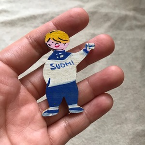 SUOMIくんのブローチ