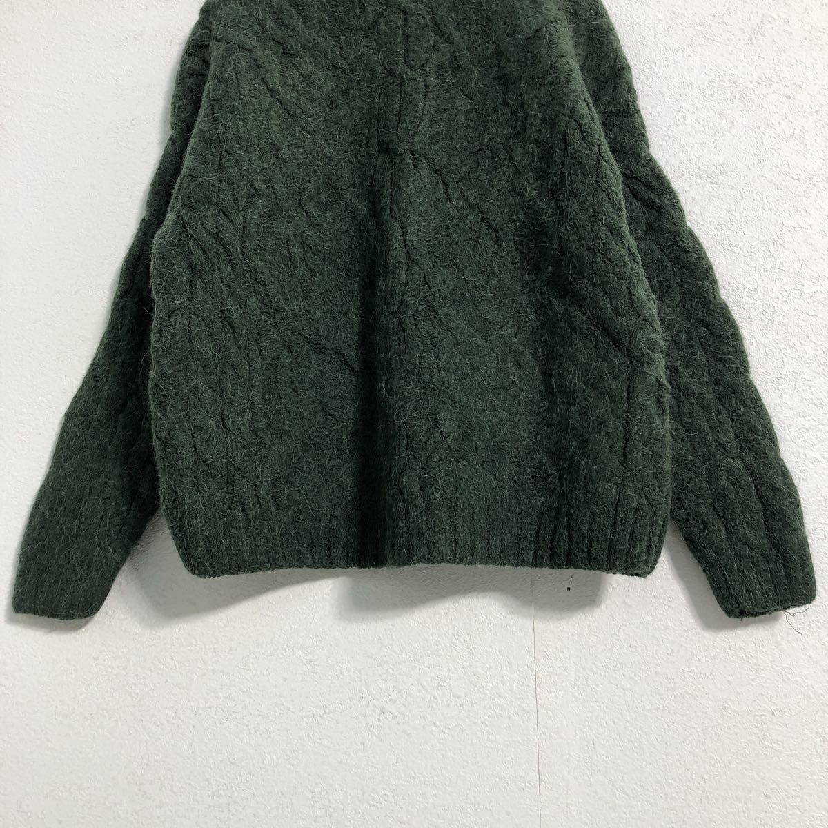 BANANA REPUBLIC ウール アルパカ ニット セーター S グリーン バナナ