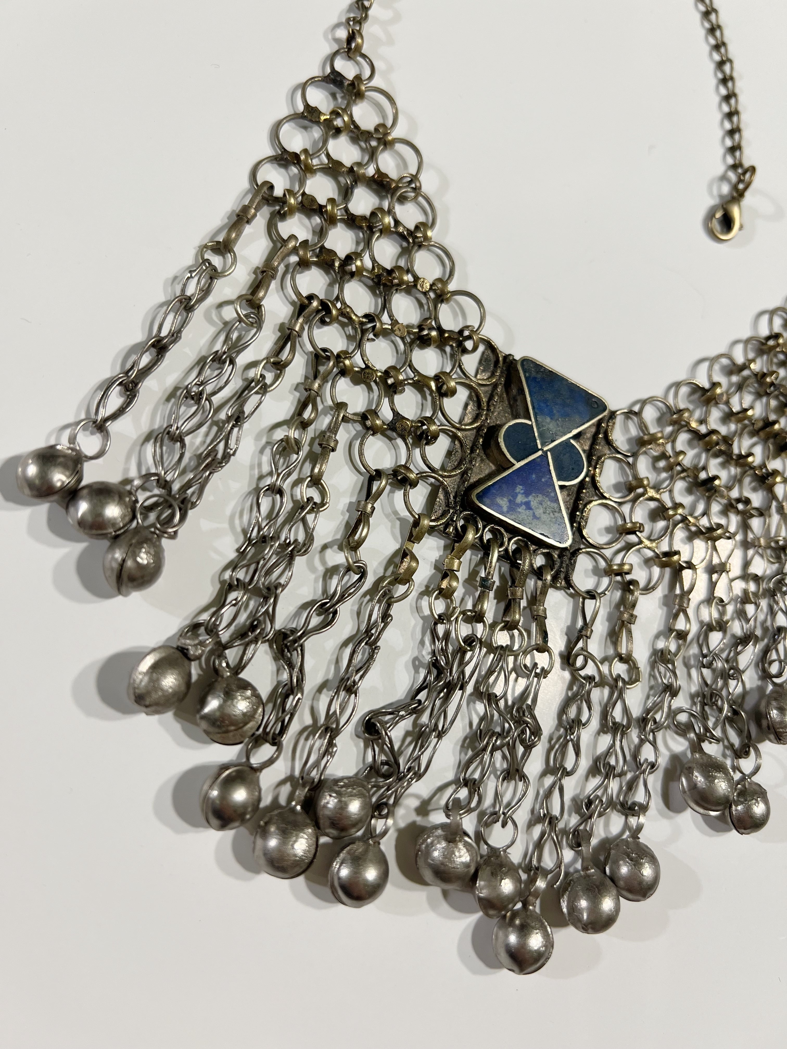 Vintage silver × lapis lazuli Necklace ( ヴィンテージ シルバー ラピス ネックレス )