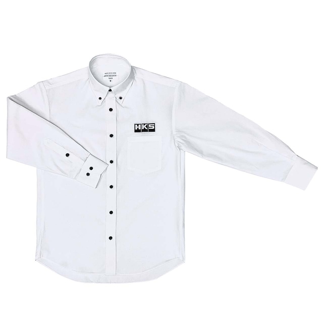 HKS BUTTON DOWN SHIRT WHITE No.417-9