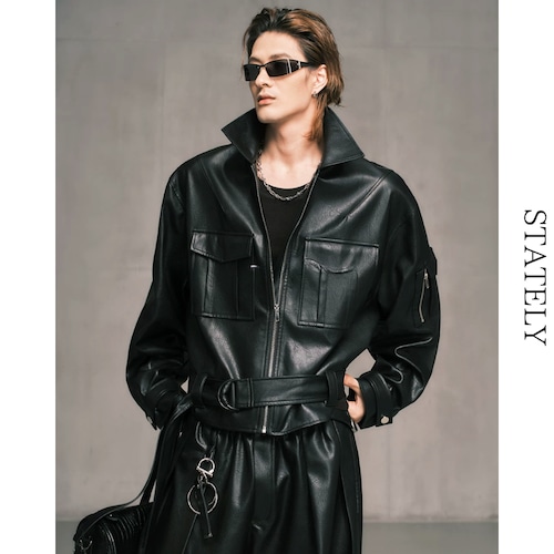 Urban Leather ベルテッドセットアップ_ST54 画像
