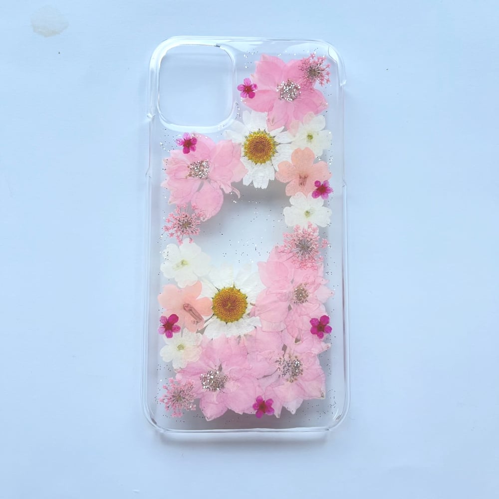 ほぼ全機種対応スマホケース】押し花スマホケース NO.802 押し花