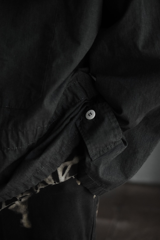 Utah/“swiss army” snow camouflage anorak parka/black over dye & draw code/rework