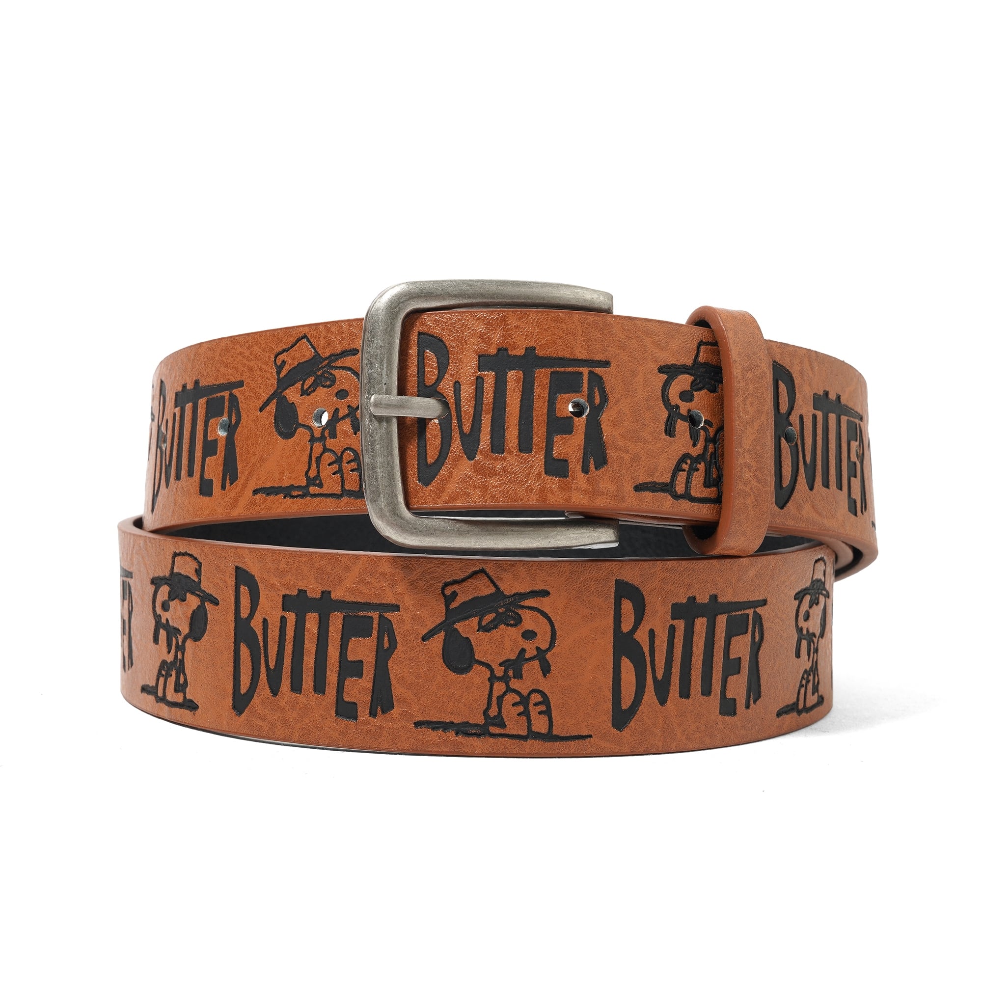 小物 BUTTER GOODS x Peanuts Spike Belt Brown BUTTER × PEANUTS SPIKE BELT BROWN | 8 Times Corner Store