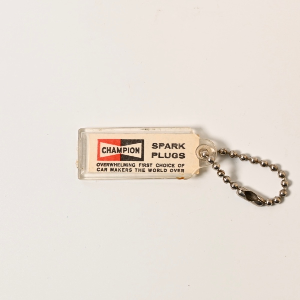 Vintage CHAMPION SPARK PLUG Key Chain 1 Button Works Store ボタンワークス