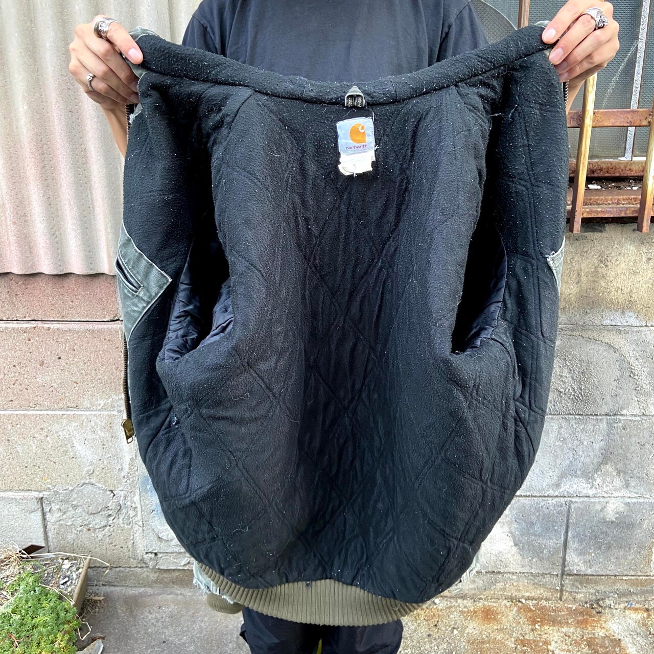 カーハート アクティブパーカー ワークジャケット メンズL相当 古着 