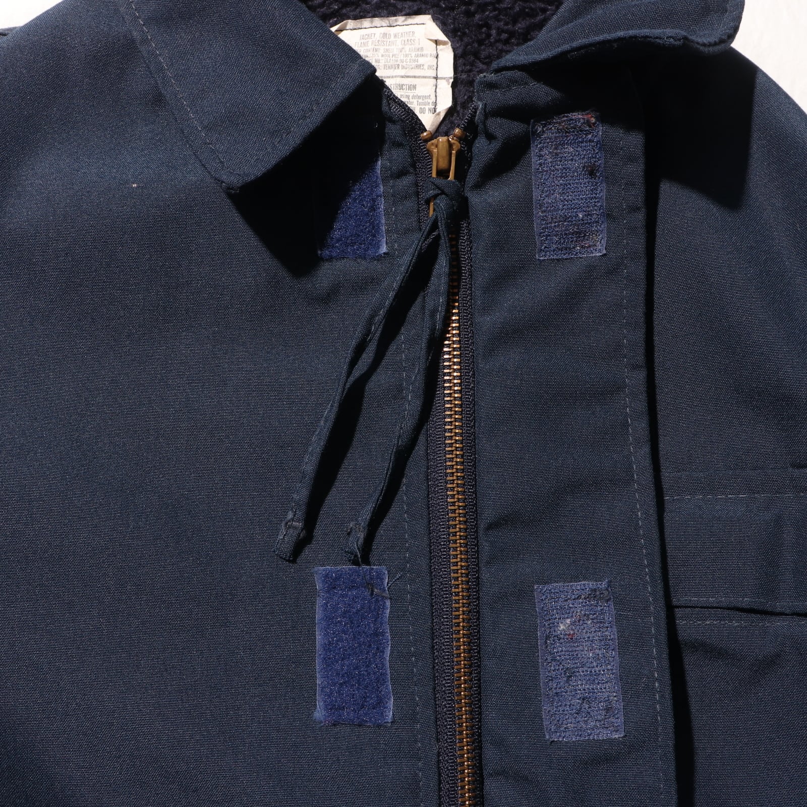 極美品 L 米軍実物 USN デッキジャケット 90年 ネイビー シップボード