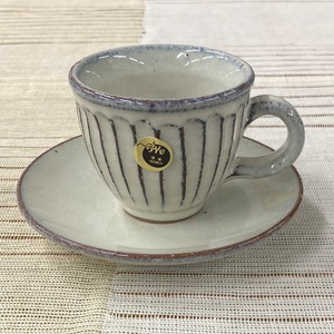 信楽焼　丸コーヒー碗皿