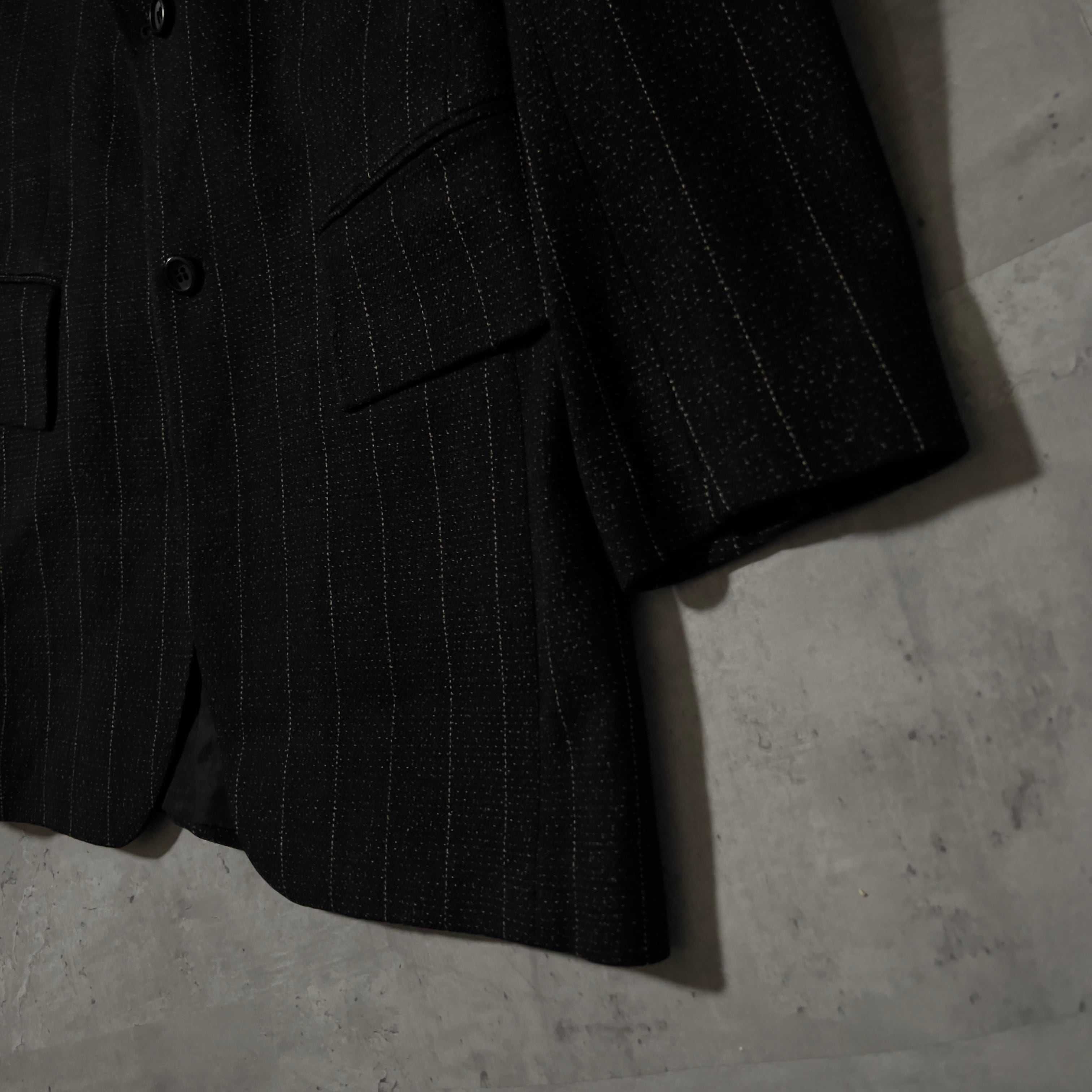 80s “pierre cardin” choke & stripe tailored jacket made in France