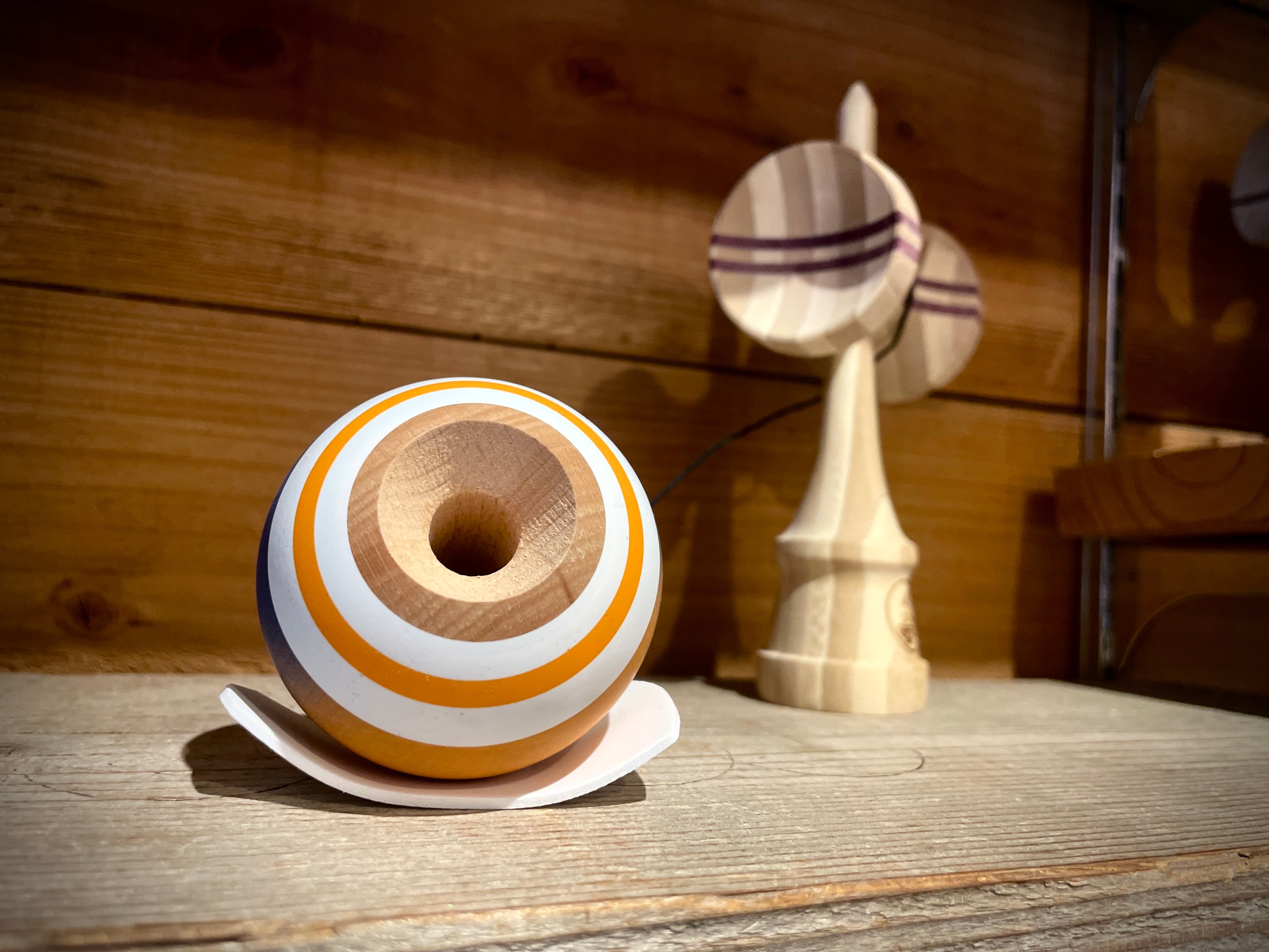 Cereal Kendama Fanta orange Ascent 2 Shape けん玉※ 巾着袋無しの