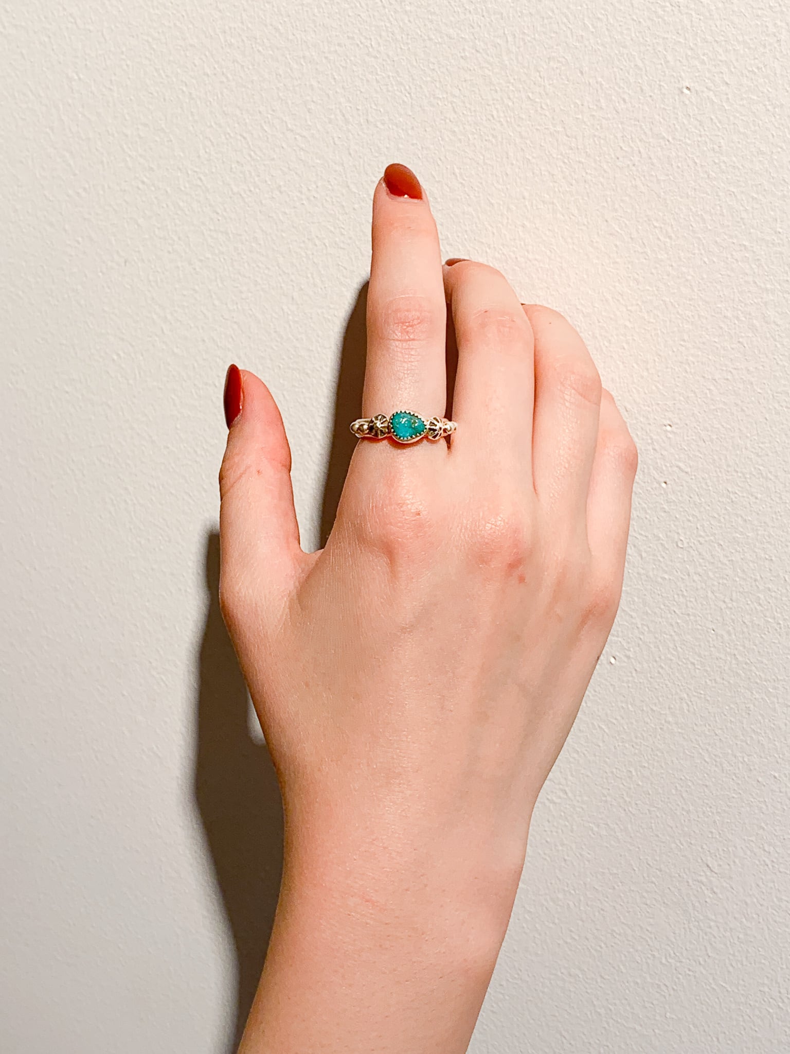 ターコイズリング（ターコイズ / シルバー925） turquoise silver ring ...