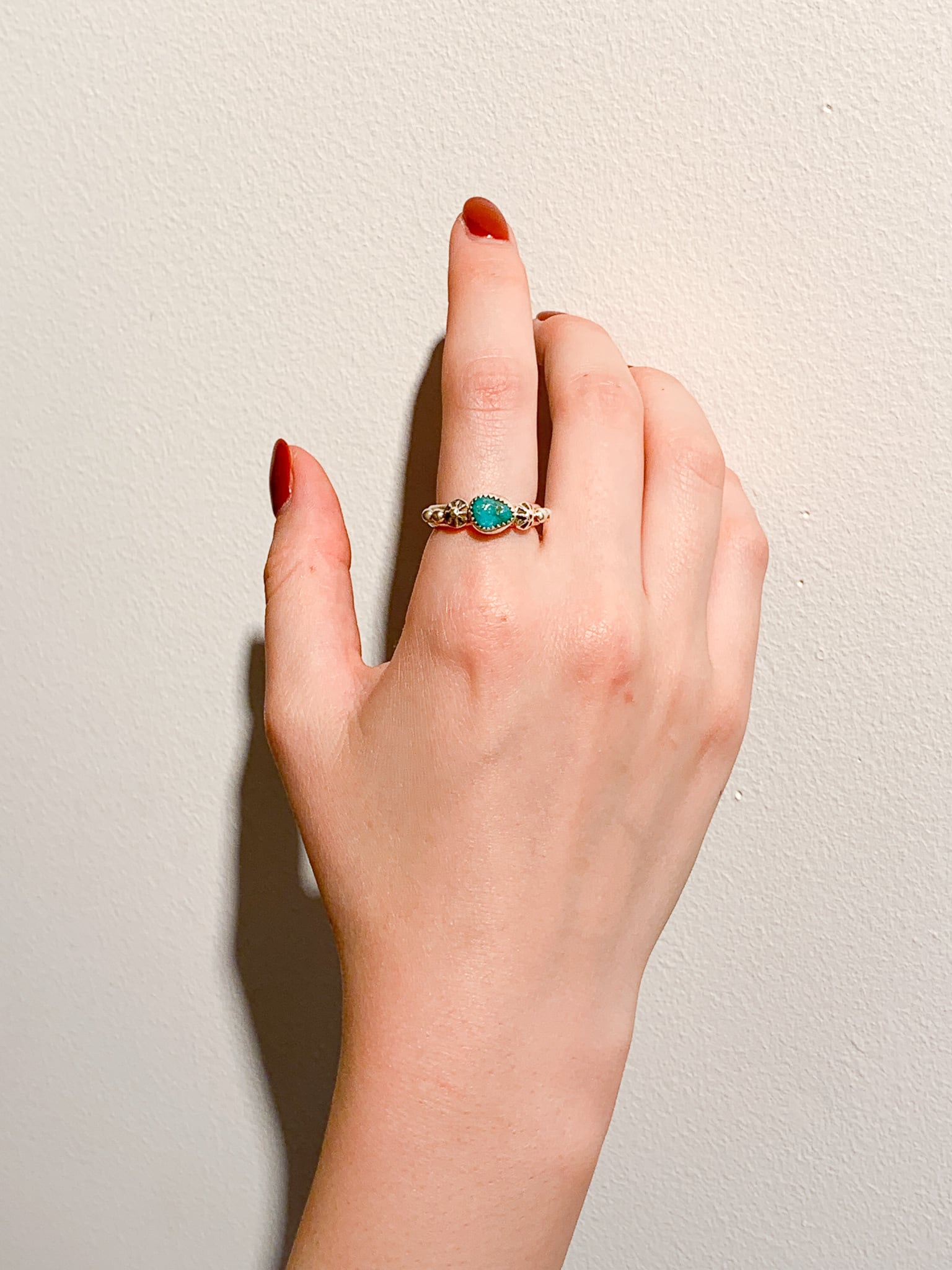 HARPO Silver 柔らかい Big Turquoise Ring ロンハーマン