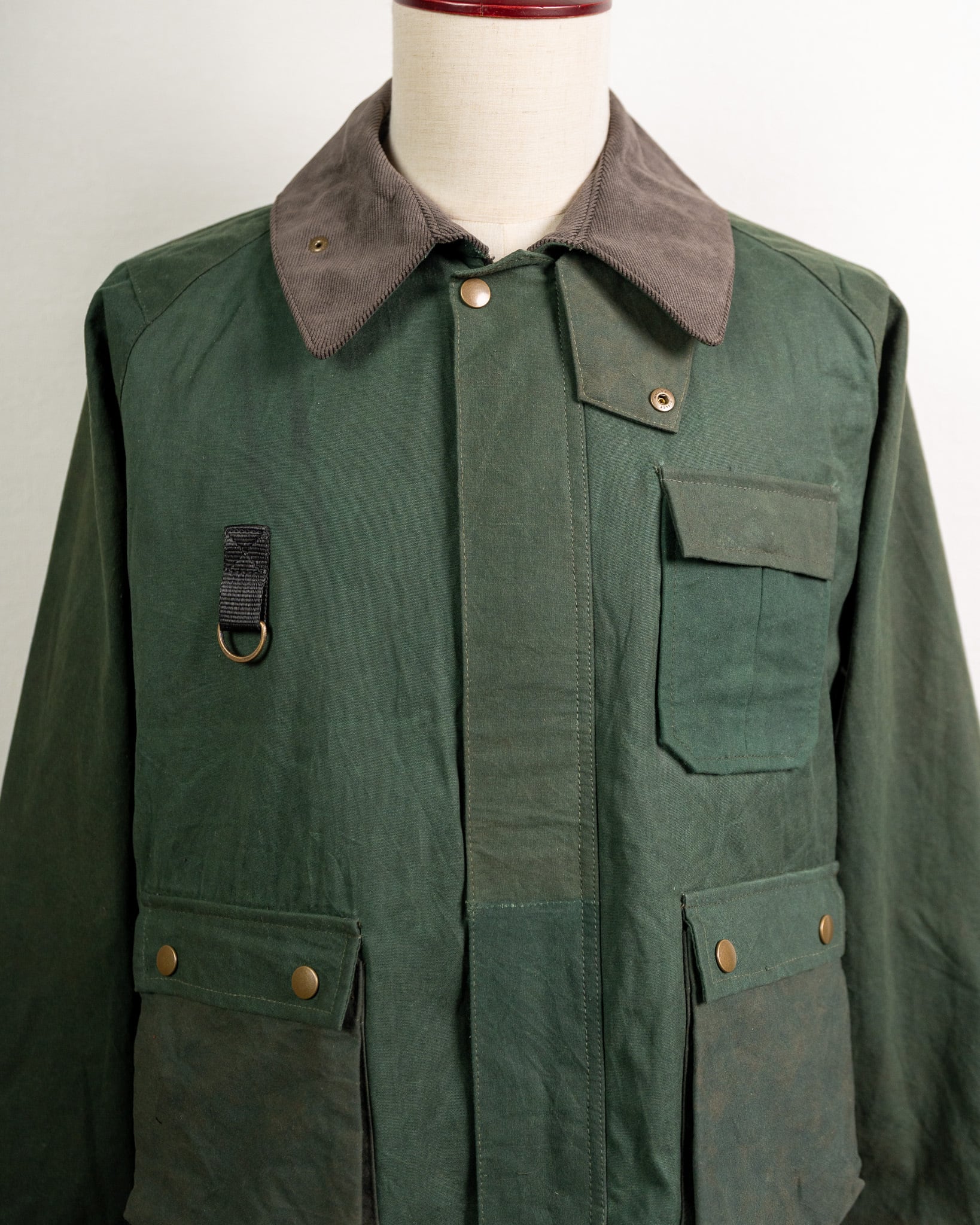 yoused ユーズド リメイク オイルドフィッシングジャケット REMAKE OILED FISHING JACKET ワックスコットン セージ 2 71015673 yoused】REMAKE OILED FISHING JACKET 
