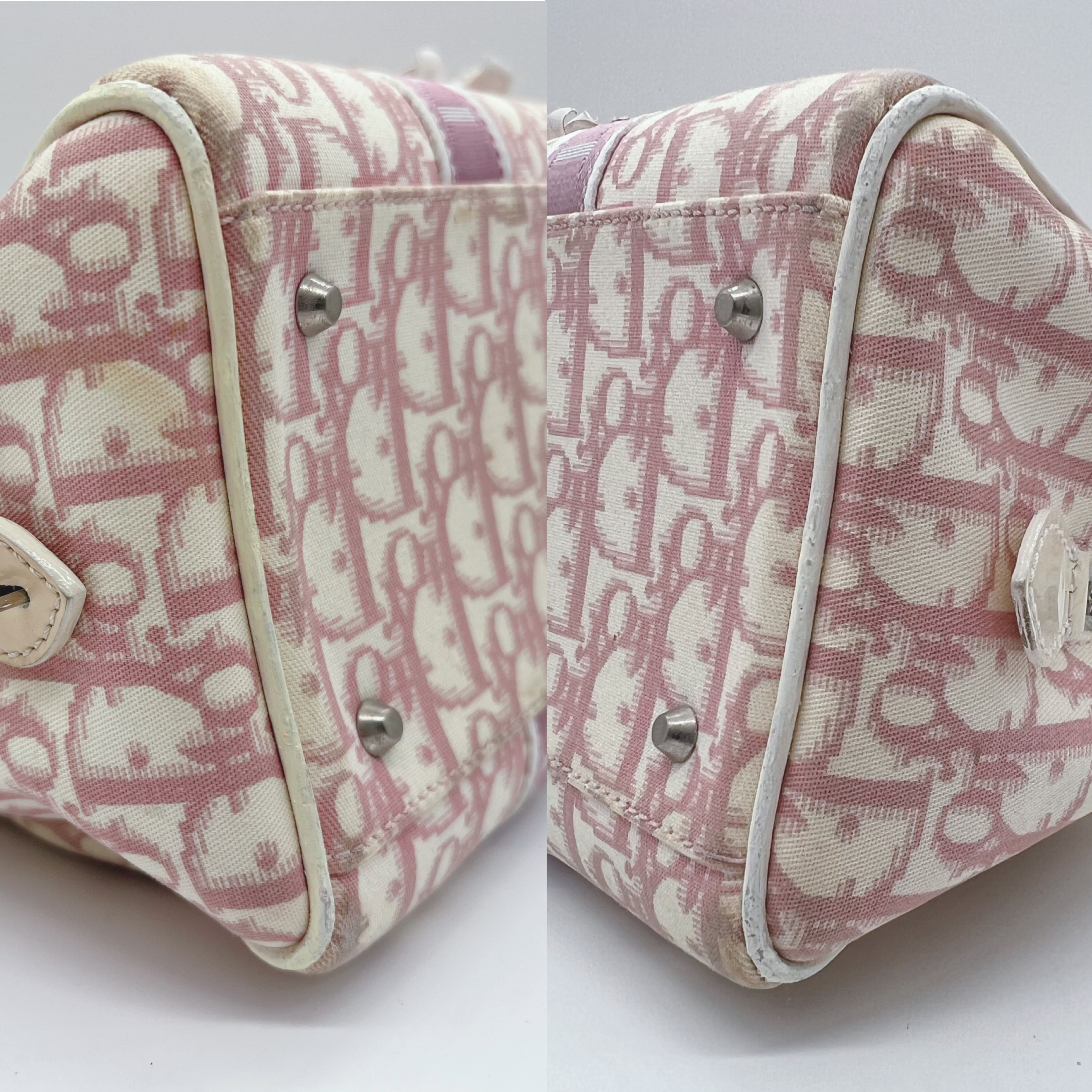 Dior ピンク　トロッター柄　バケツハット　サイズ58 Christian Dior Pink Trotter Monogram Women Bucket Hat Size 58 Made