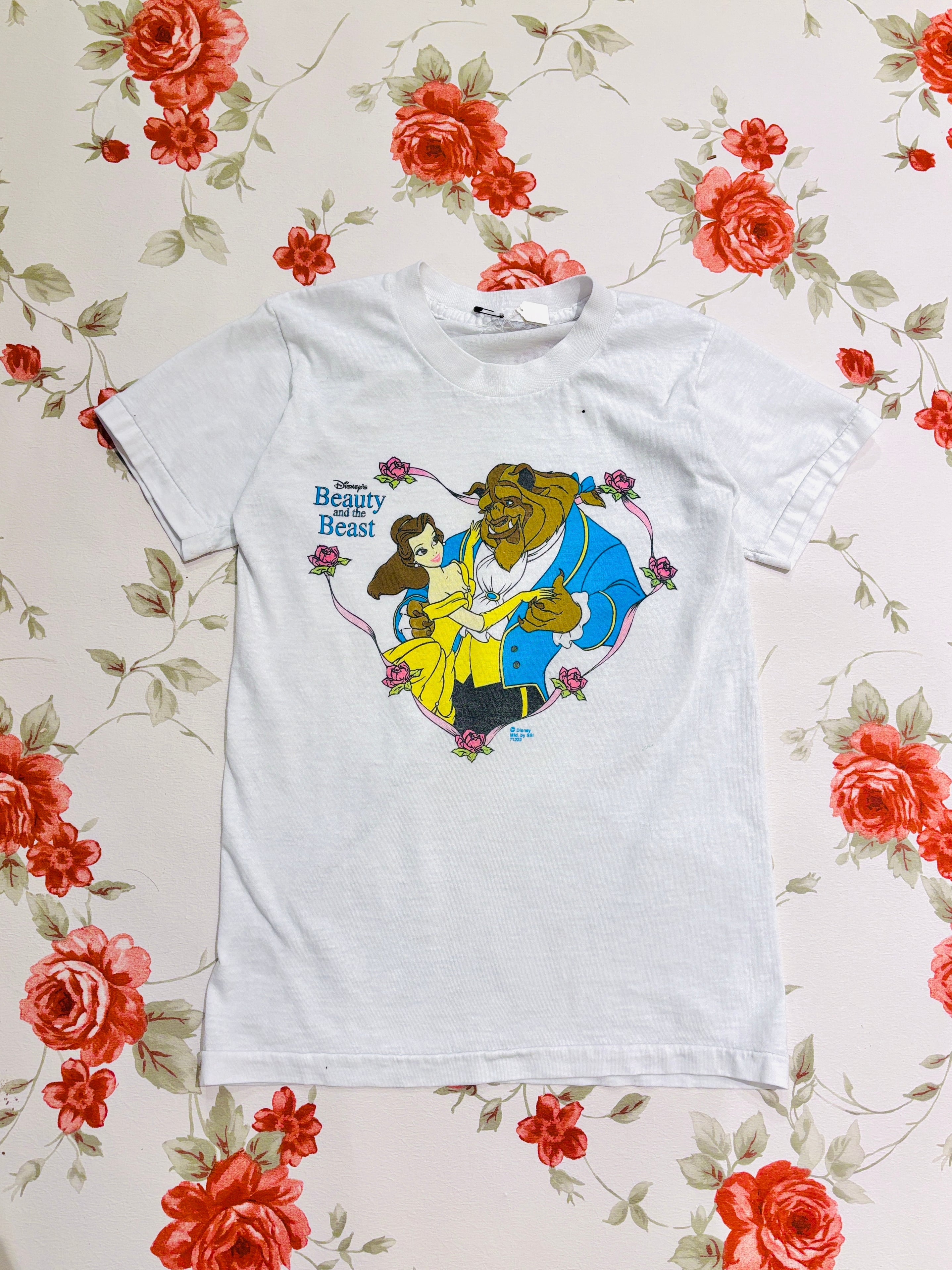 【kids vintage】 beauty and the beast T-sh. about6-8y