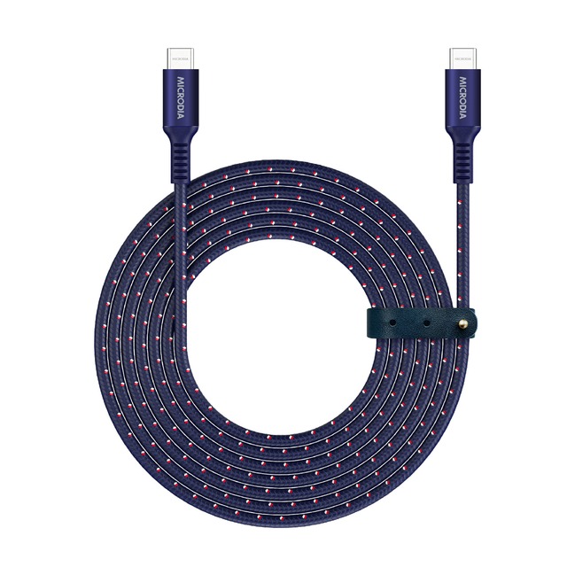 ExeCable Tweed, USB-C to USB-C 100W Cablesネイビー