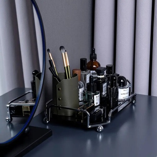 小物 収納 ラック 化粧品収納 収納棚 メイクアップオーガナイザー アクセサリー 鍵 玄関 おしゃれ 北欧