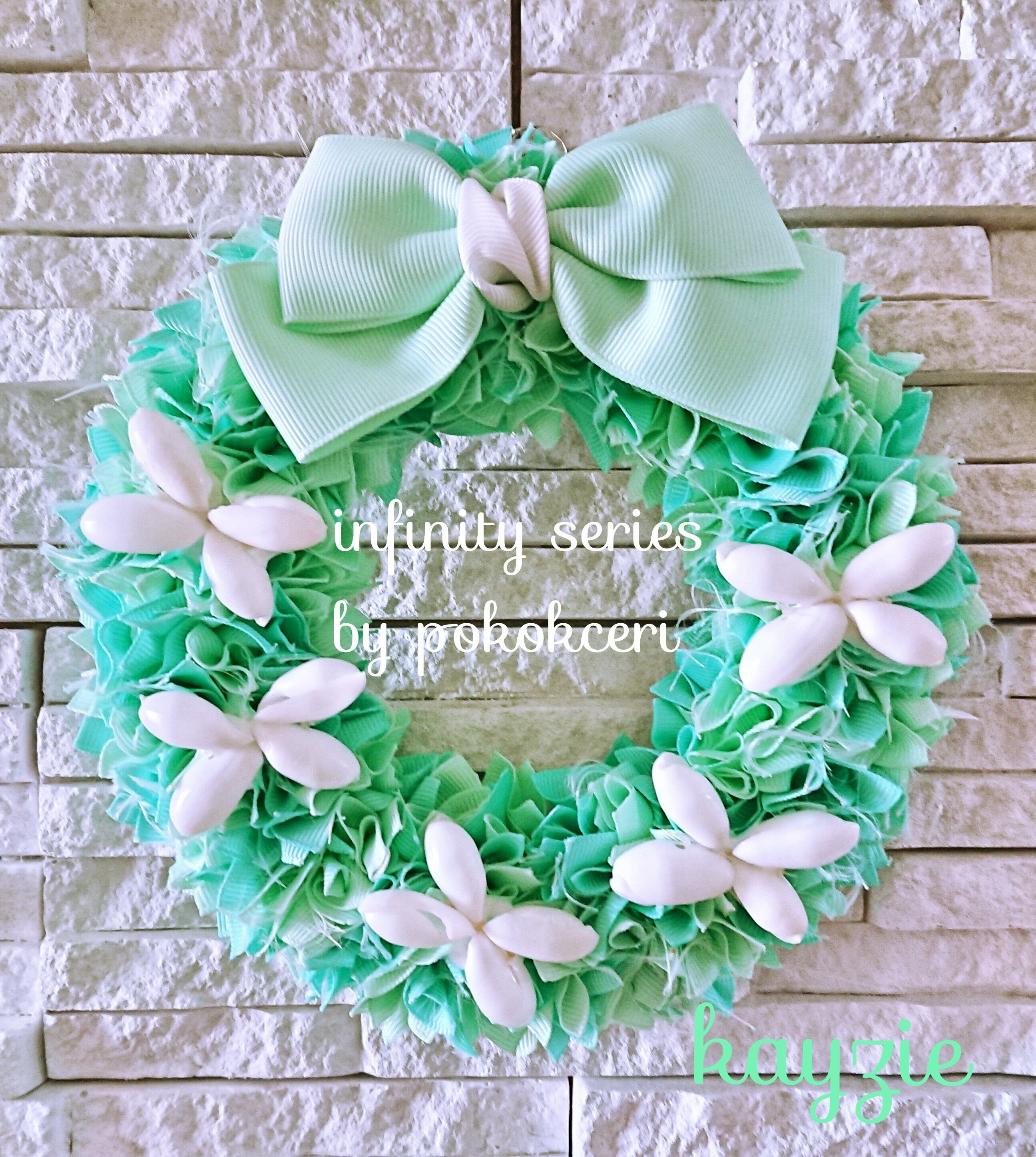 Border Ribbon Shell リース Wreathe グログラン Border Ribbon Shell リース Wreathe グログラン