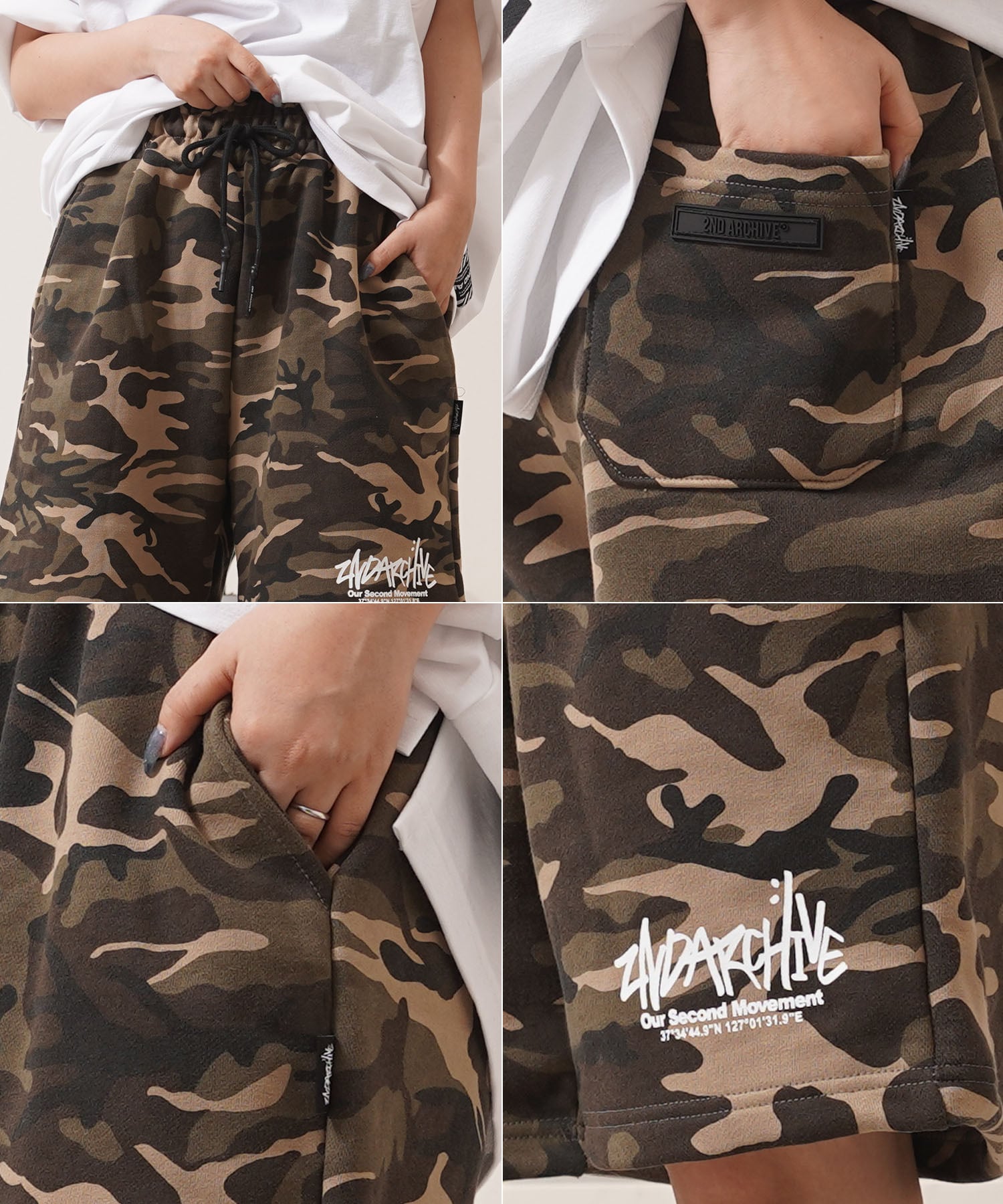 ◇2nd ARCHIVE カモフラ スウェットショーツ◇kr-25004 | 1111clothing