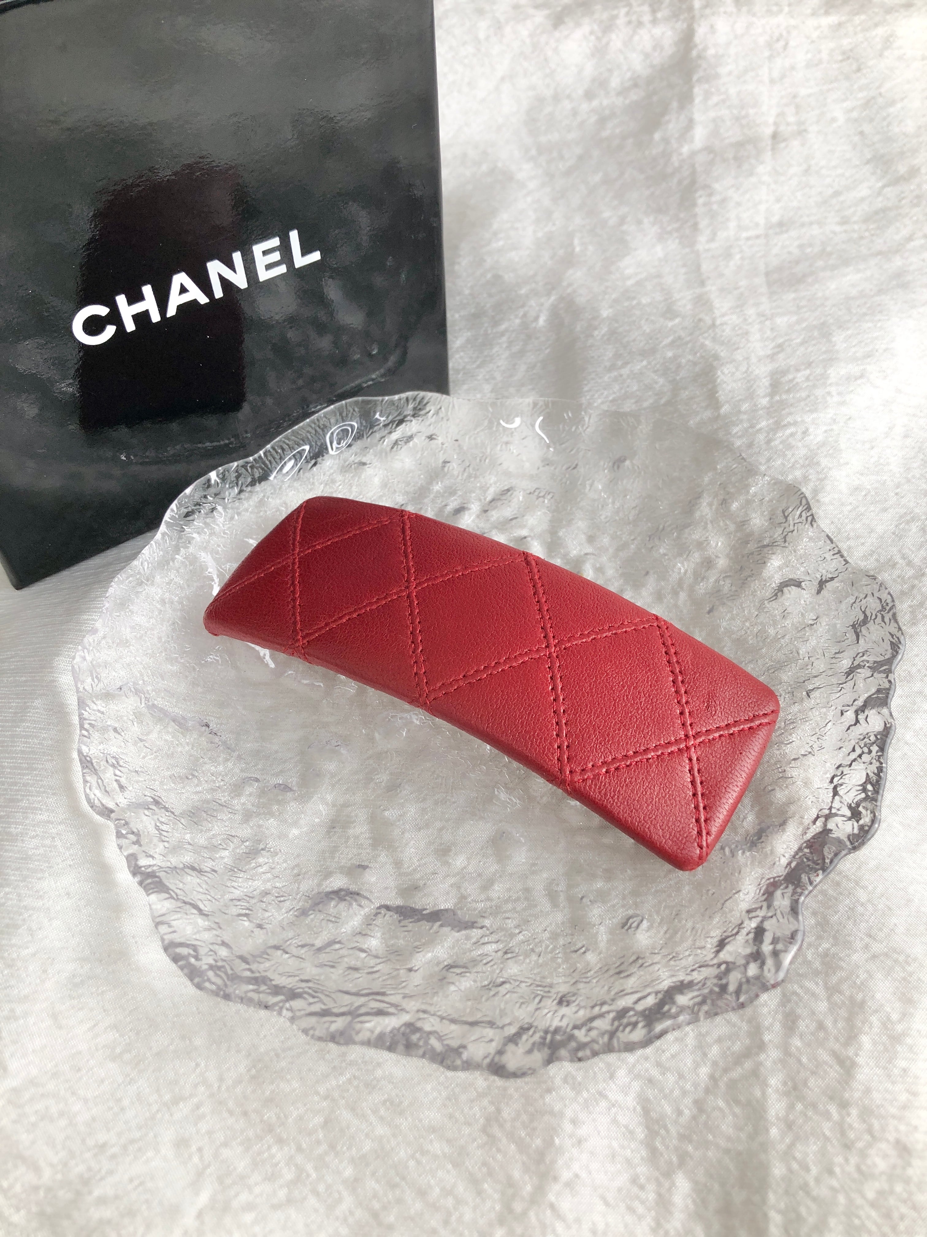 CHANEL シャネル カードケース ベージュ ココボタン レザー キャビア