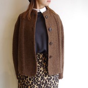 SINME シェットランドウールジャケット　ブラウン