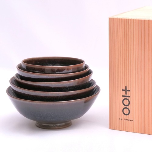 Co-ishiwara 百碗 蒼金 髙取焼宗家 CHW-20 小石原焼 ご飯茶碗 プロジェクトブランド