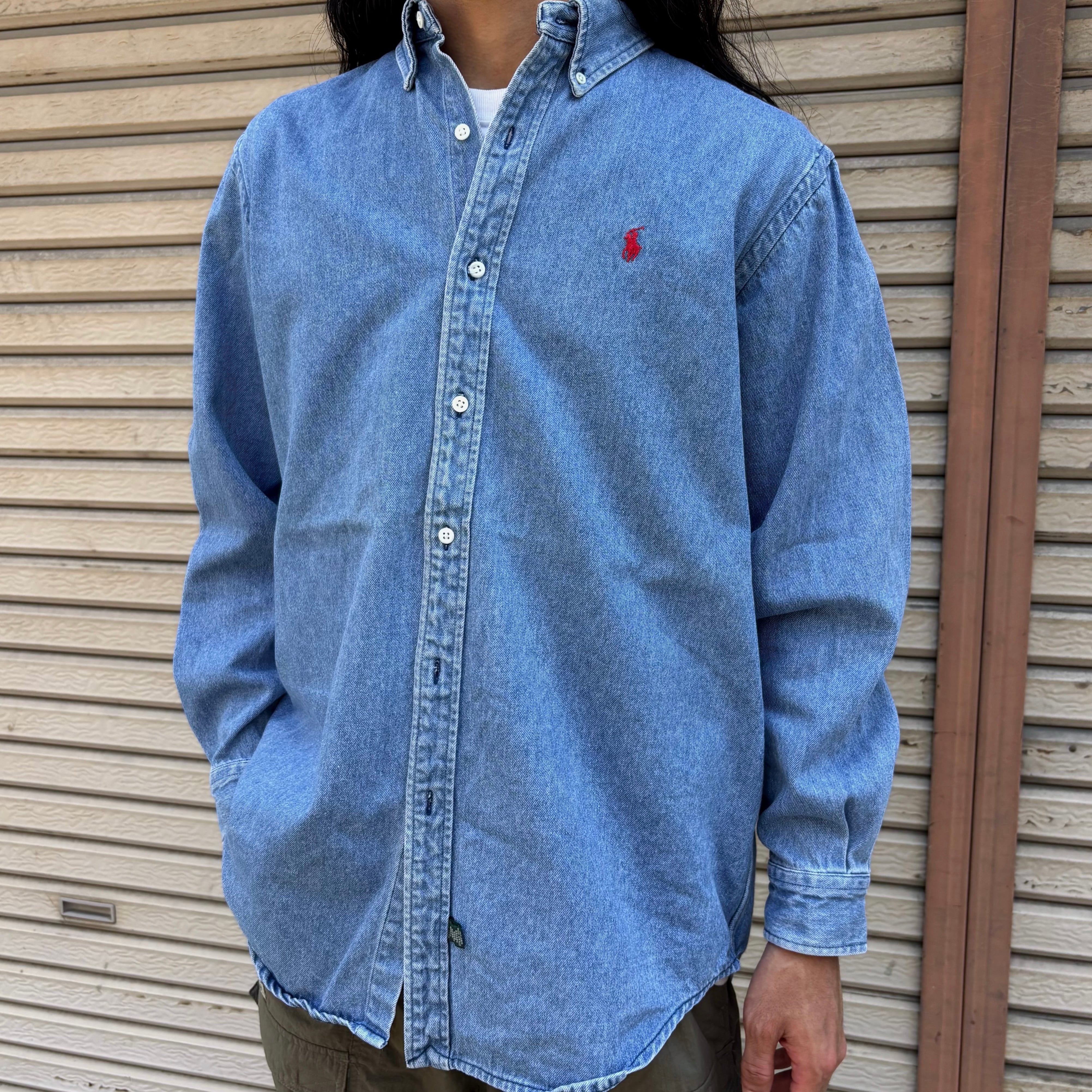 ラルフローレン ポロカントリー BDシャツデニム USA製 90's 