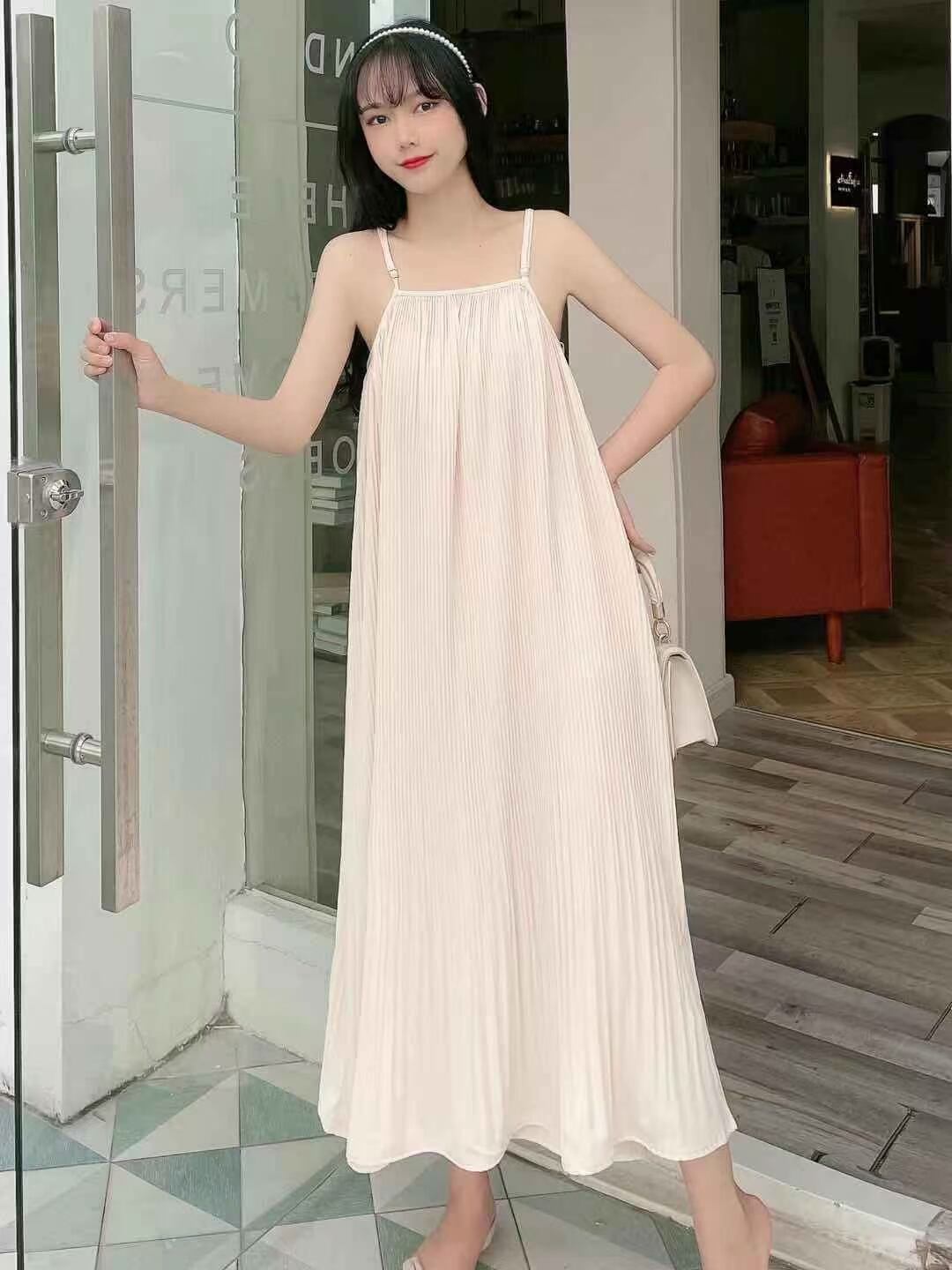 プリーツ　キャミワンピース　AJ33287-820