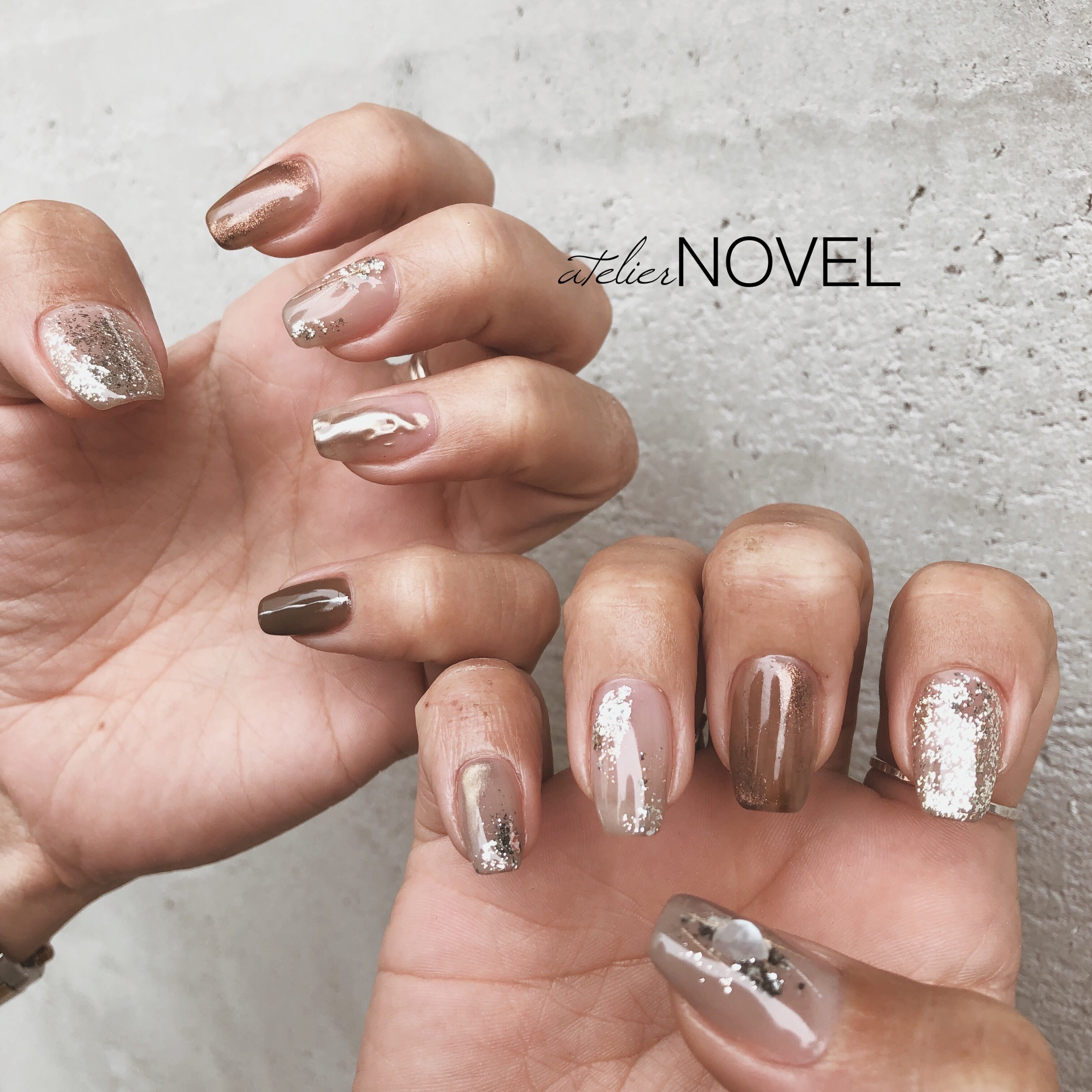 G127 Diamond dust champagne glitter | atelier NOVEL