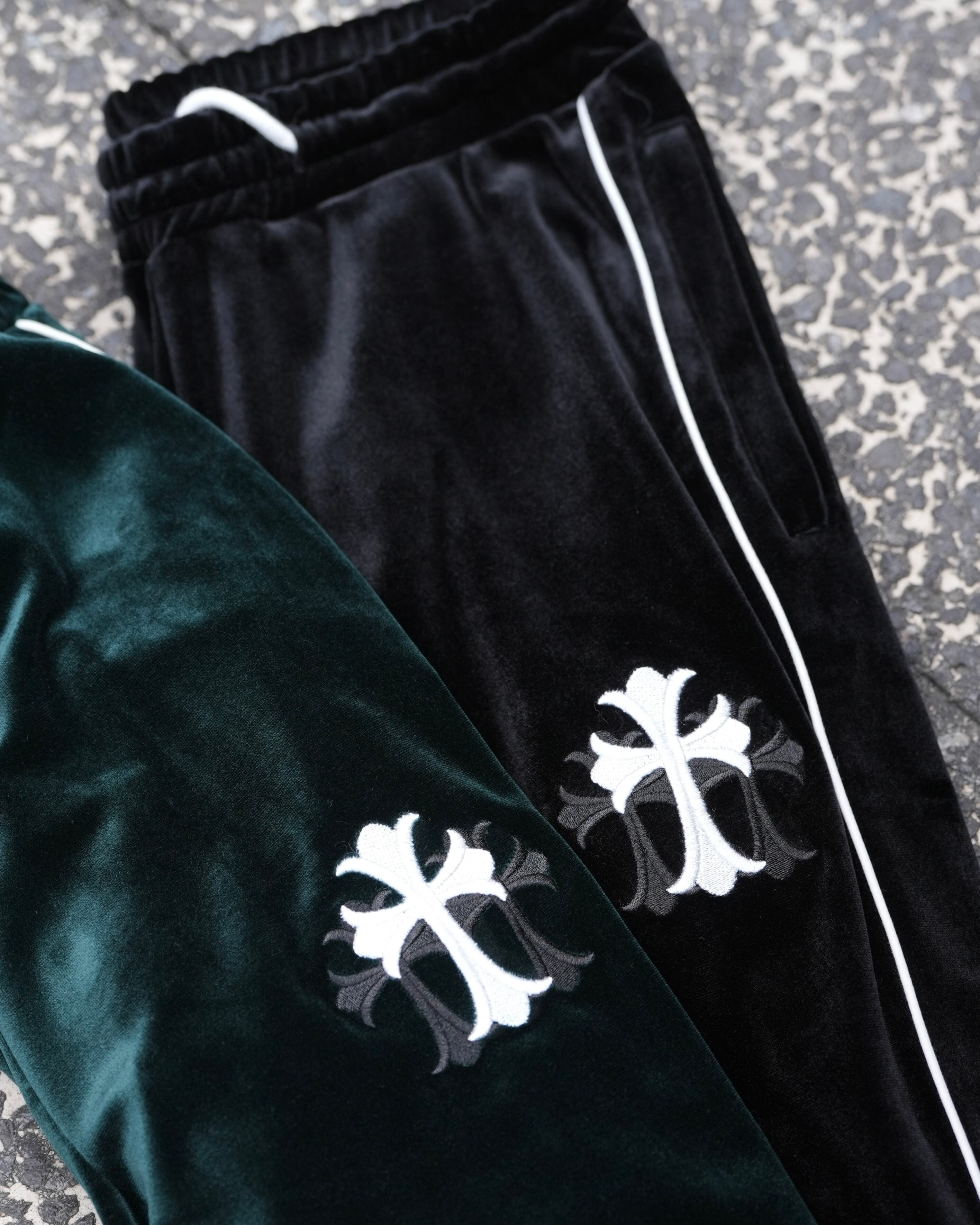 CROSS ZIP SWEAT PANTS BLACK【BB25018】 | BELINDA OFFICIAL