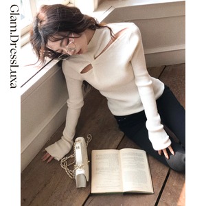 Cut-out Rib Knit/3color_T1651