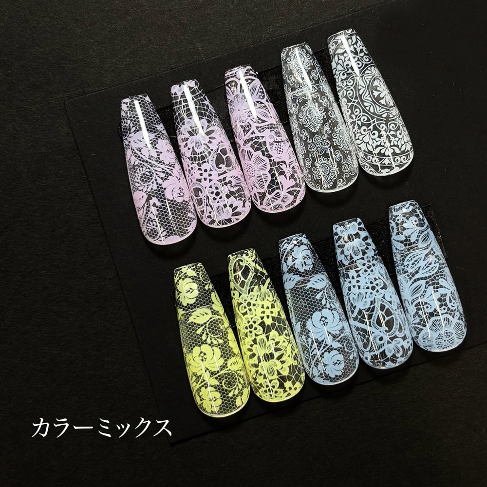 転写レースシート(モノトーン/カラー 10種セット) | Nail Shop Nail