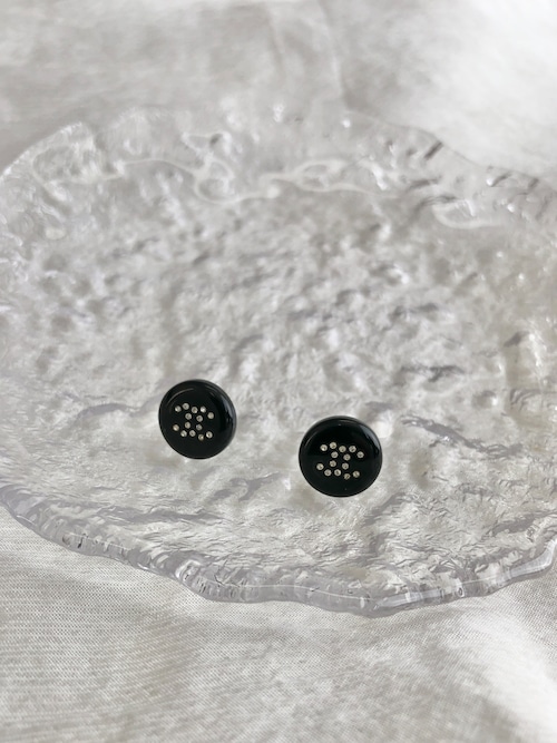 CHANEL シャネル ピアス ブラック ココマーク vintage ヴィンテージ オールド 3rsdzf