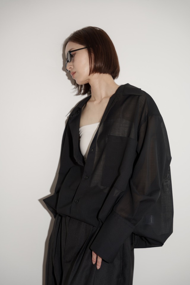 desert sheer balloon shirt(black) ご注文から1週間前後で発送