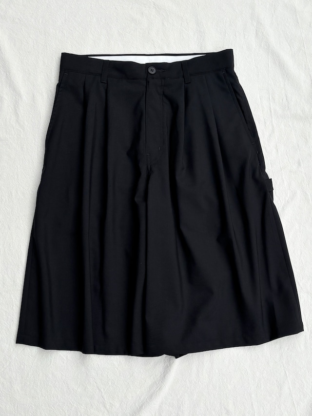 MATSUFUJI / Wool Short Trousers (BLACK)
