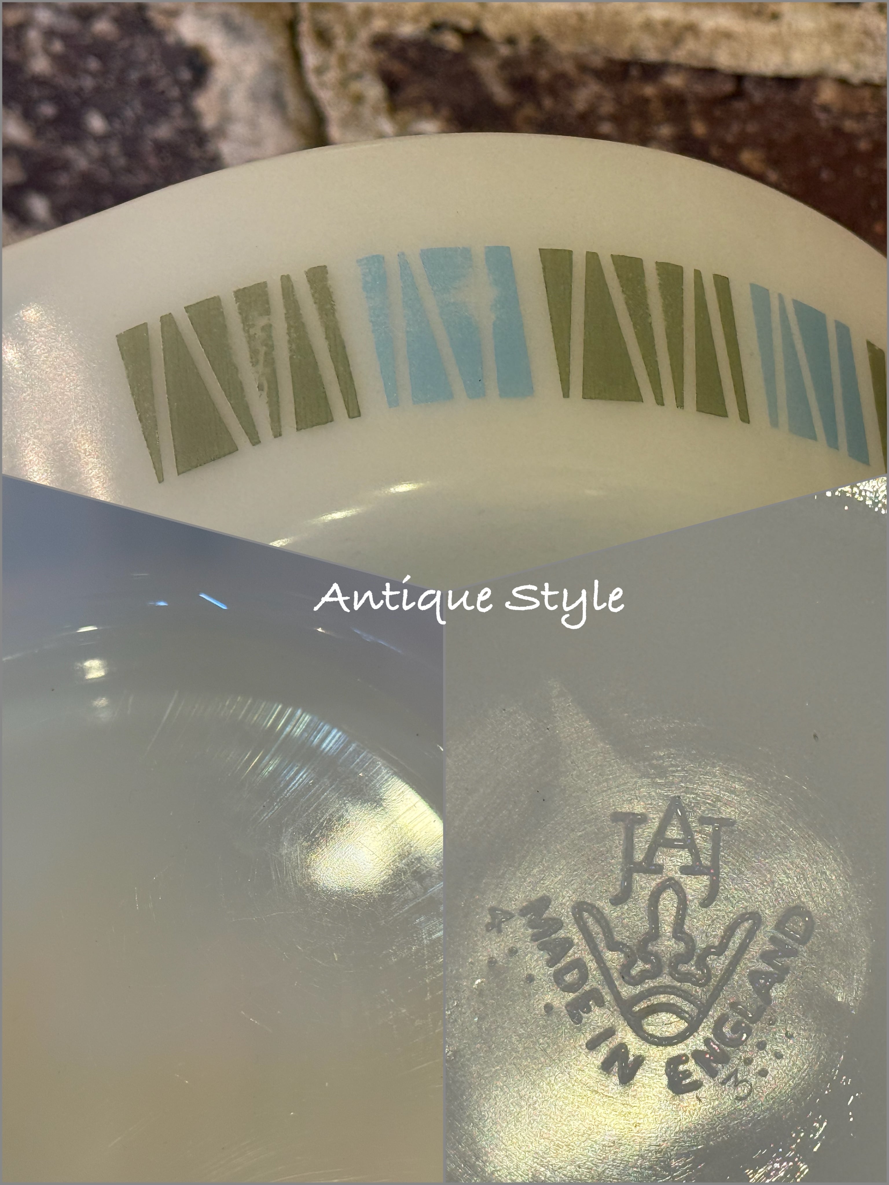 JAJ イングランド オールドパイレックス Pyrex ホワイト × マッチ