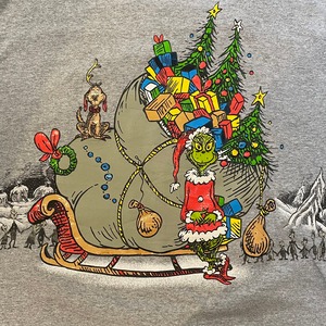 【DELTA】Dr.Seuss ドクタースース グリンチ 半袖 Tシャツ XL 両面プリント クリスマス US古着 アメリカ古着