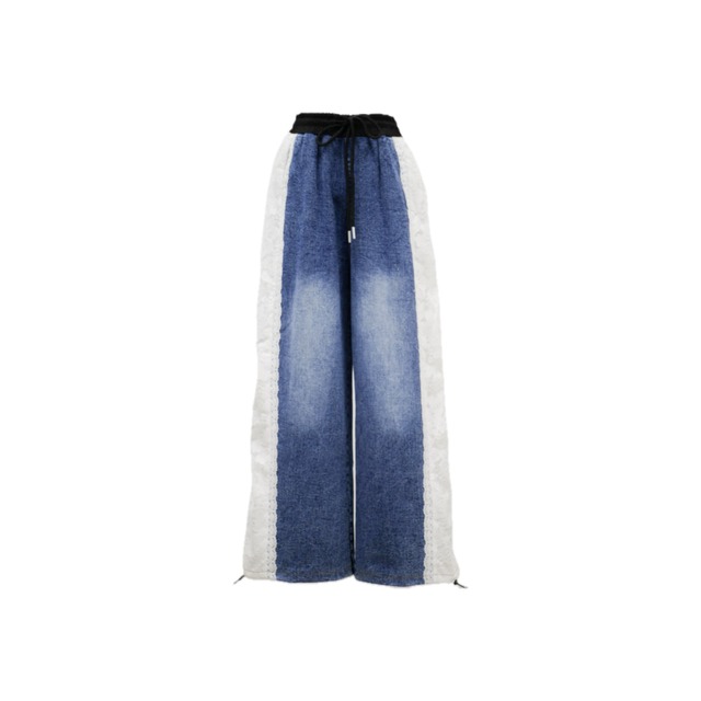 【再販】Side lace design denim pants