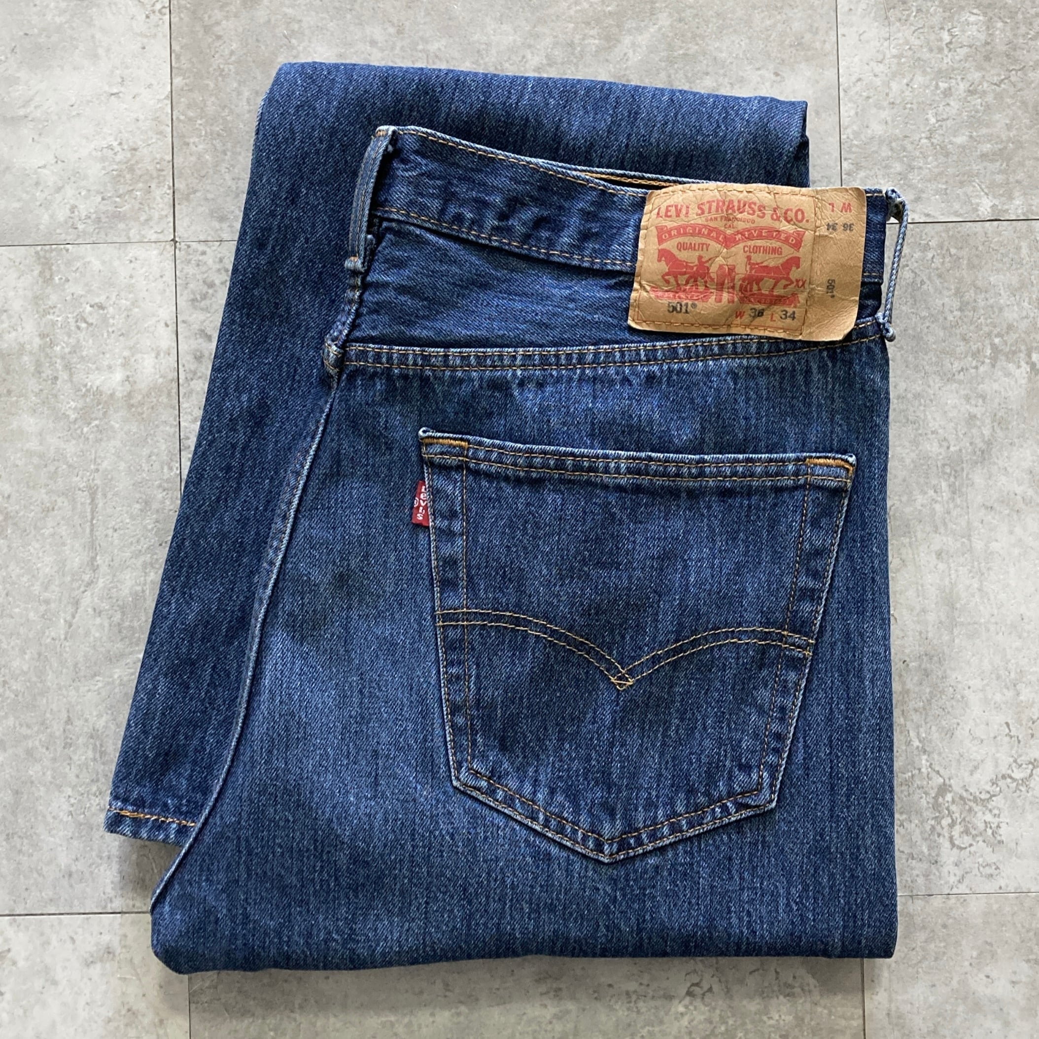 W36 L32】00's Levis 560 リーバイス 04年製 ジッパーフライ デニム