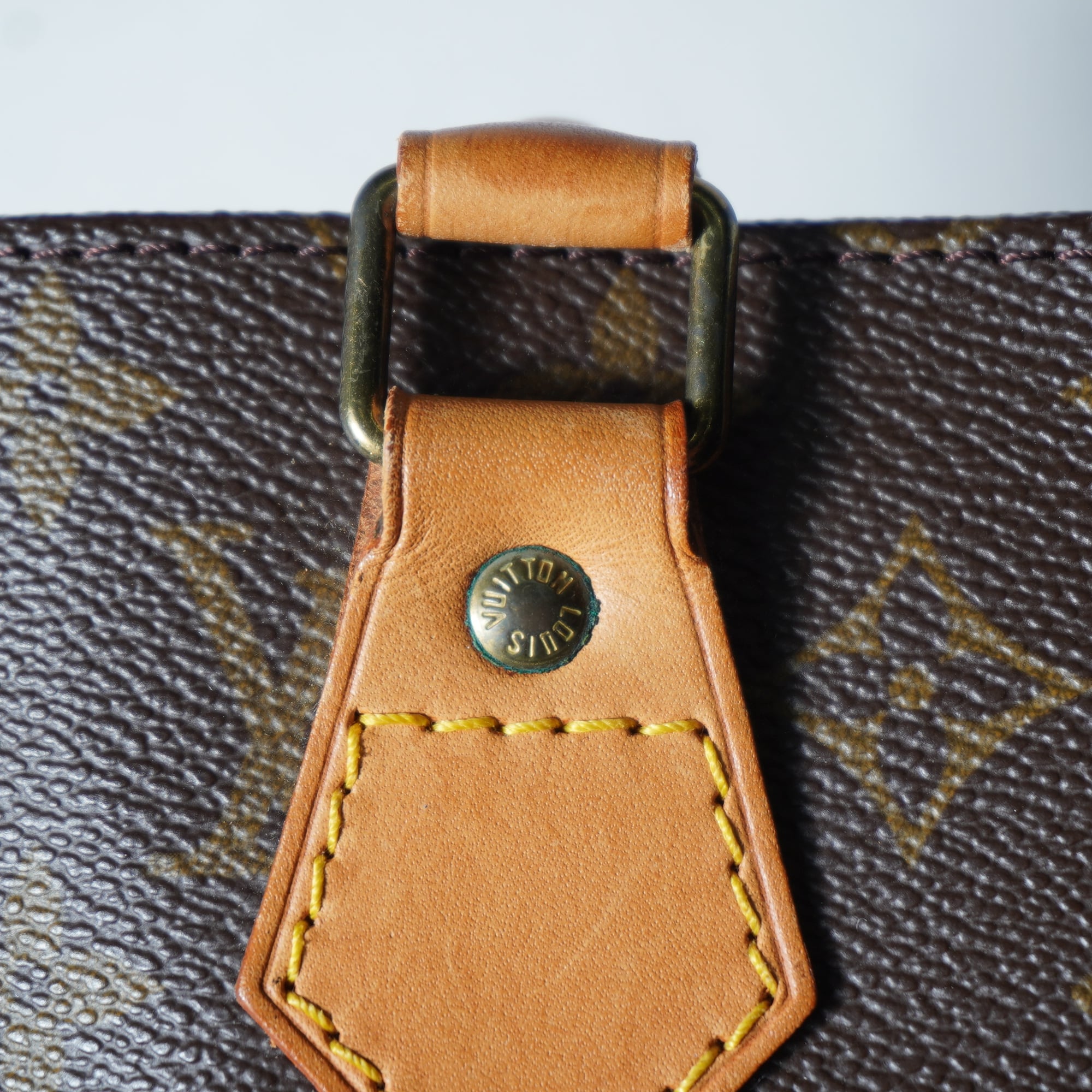 LOUIS VUITTON】ルイヴィトン サックプラモノグラムトートバッグ brown