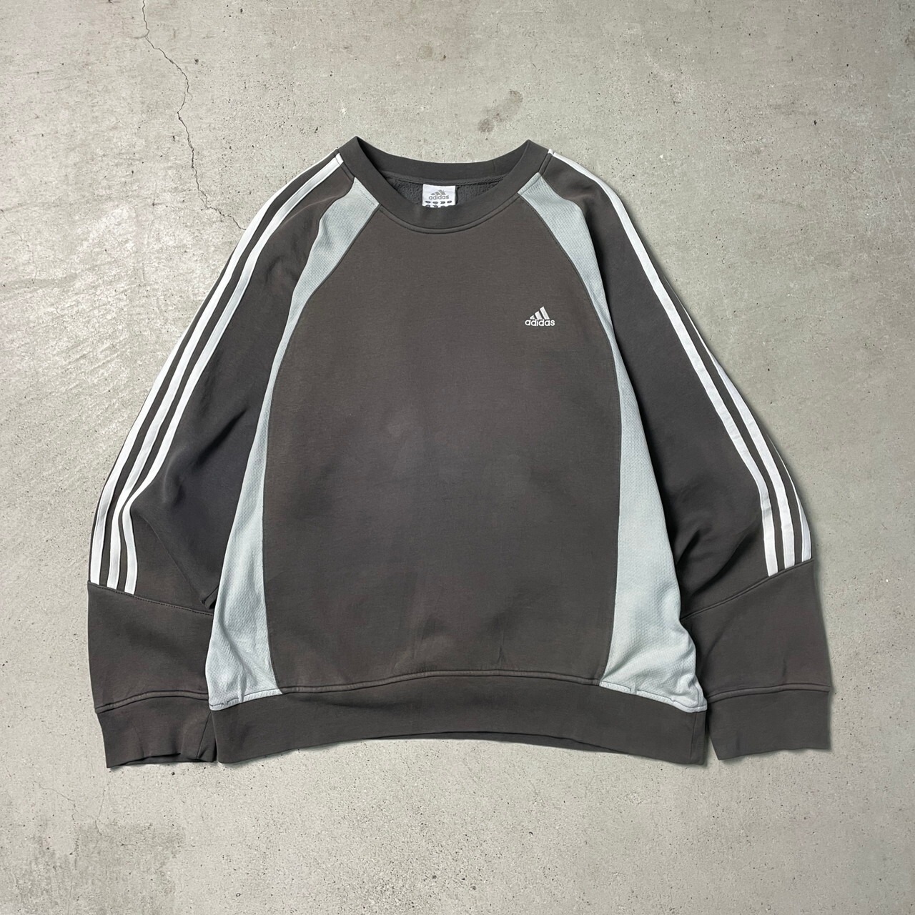 00年代 adidas アディダス スウェットシャツ サンフェード 