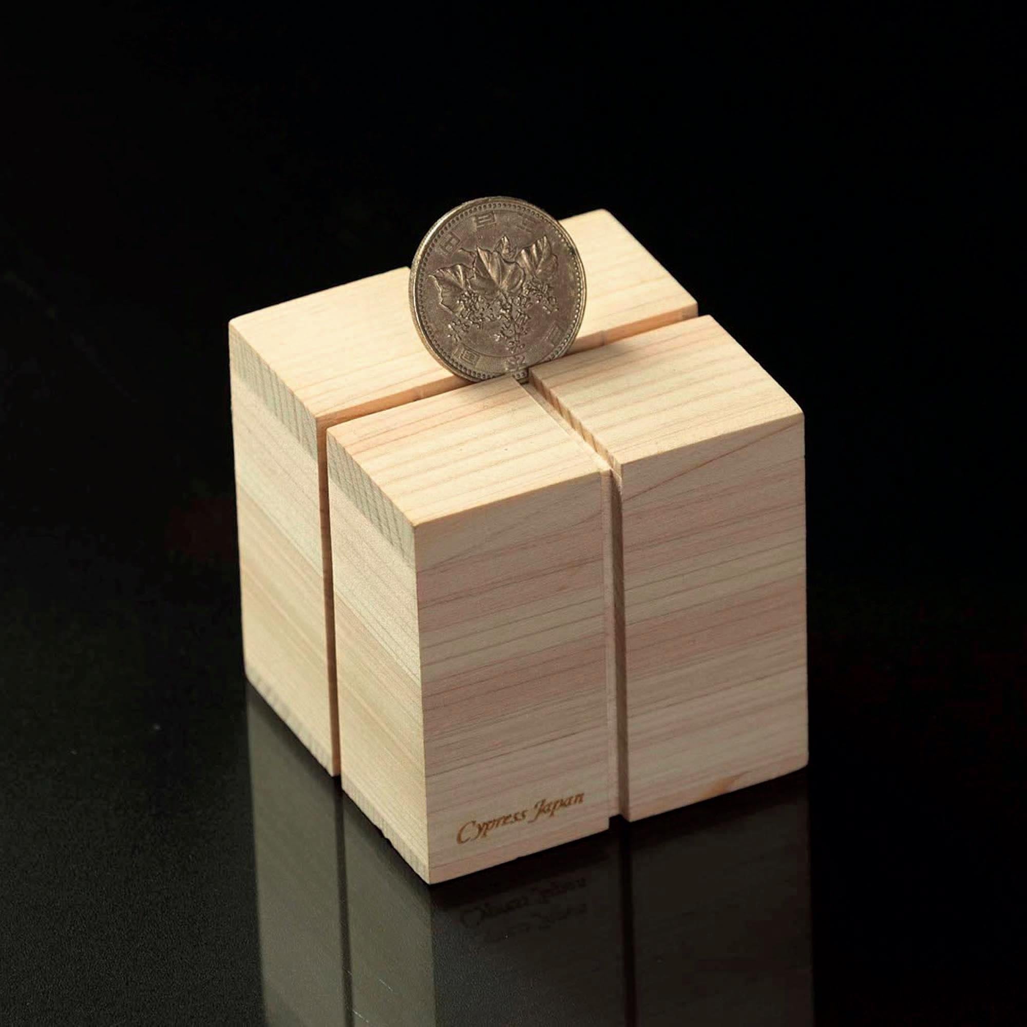 檜シークレット貯金箱 | cypressjapan-サイプレスジャパン