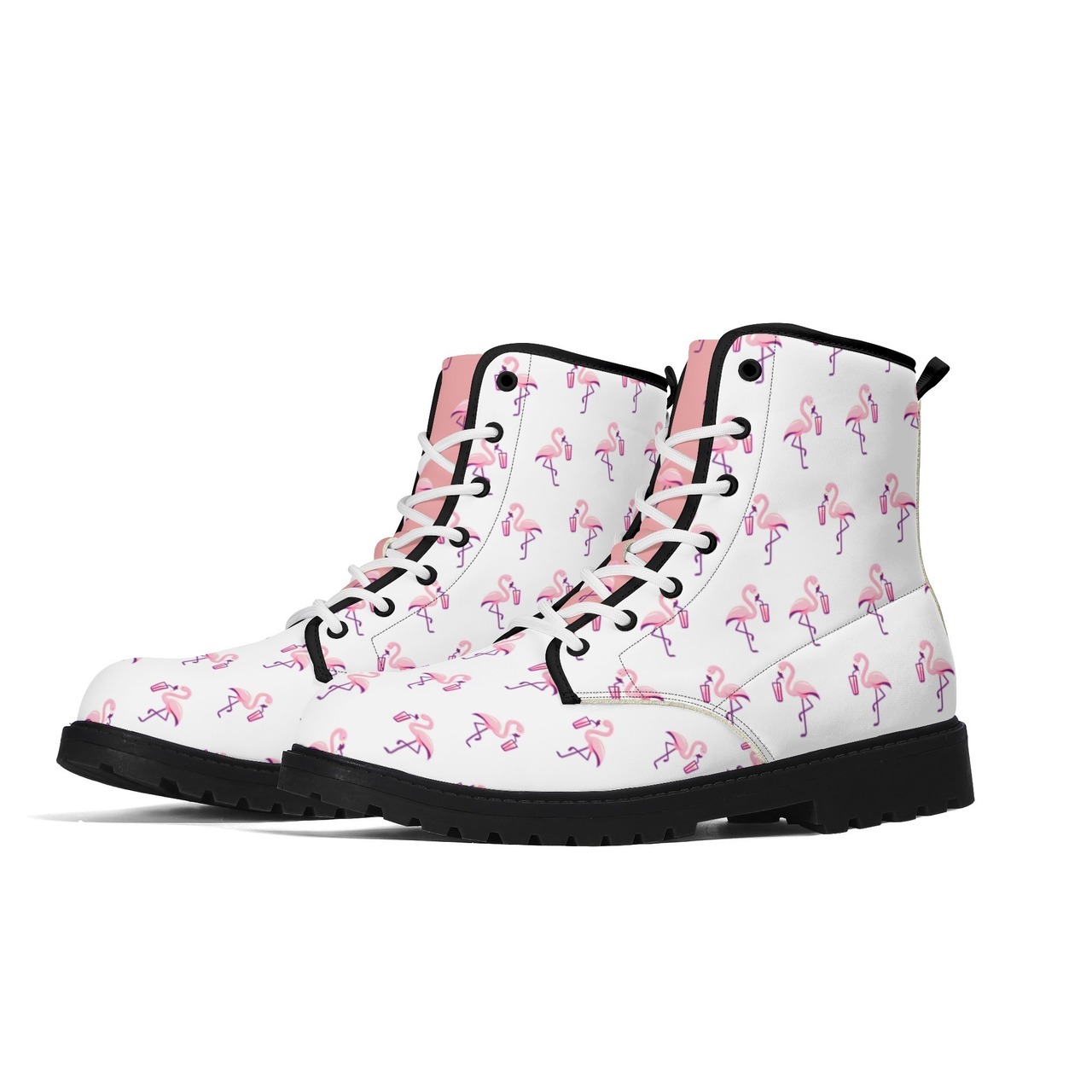 Women's Upgraded Black Outsole Leather Boots 4254