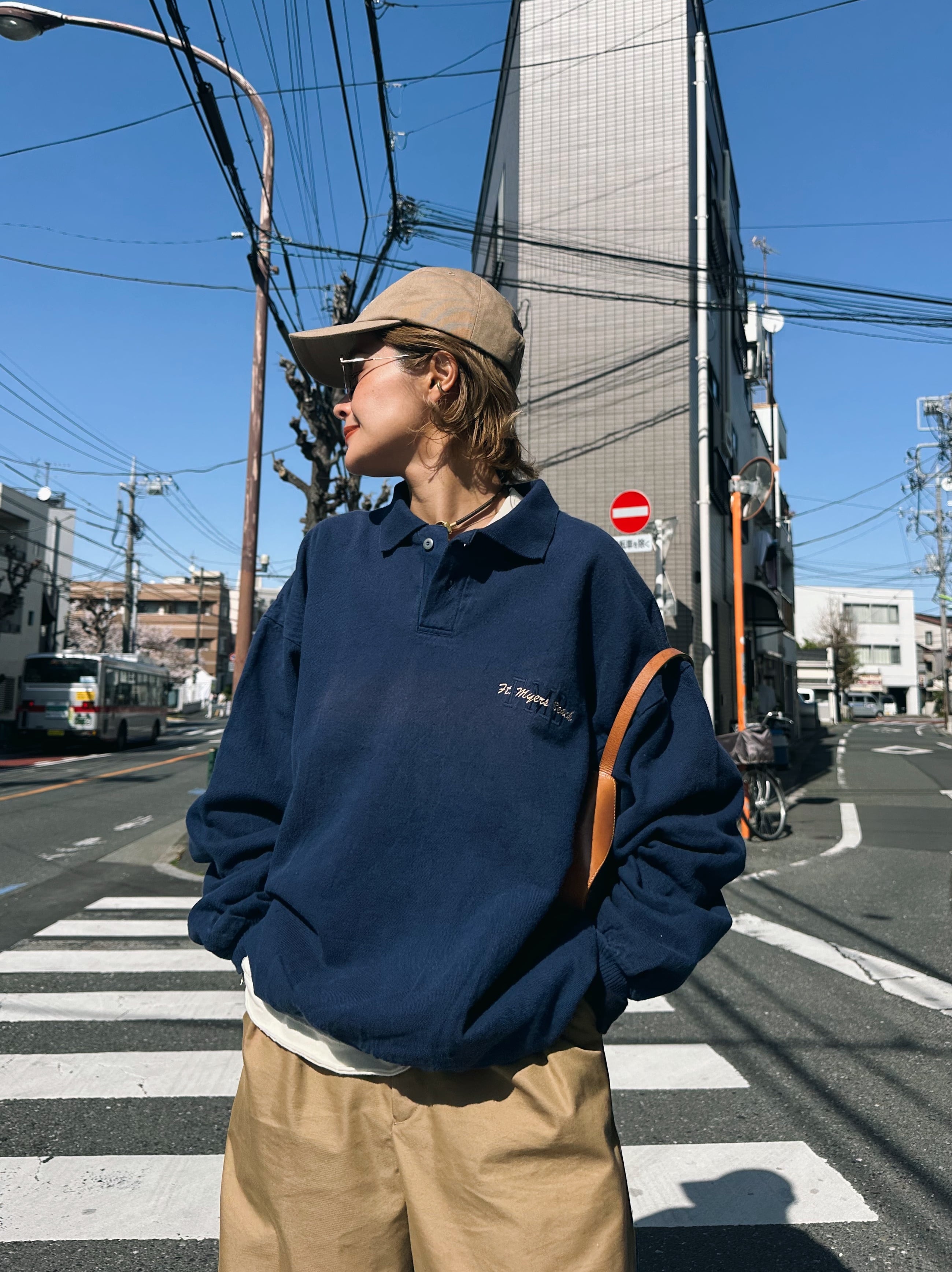 (CS1803) Collared sweat made in USA