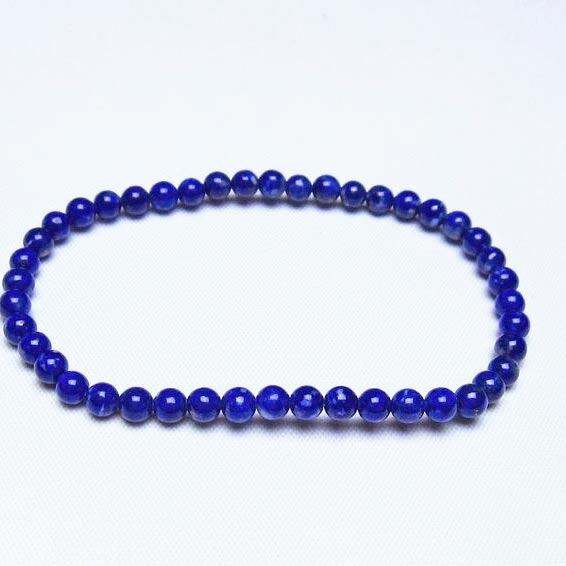 ラピスラズリ ブレスレット 4mm 一点物 メール便可 [M便 1/10] 111-48475