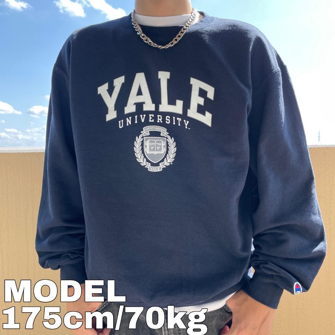 チャンピオン YALE スウェット L Champion  赤タグ カレッジ