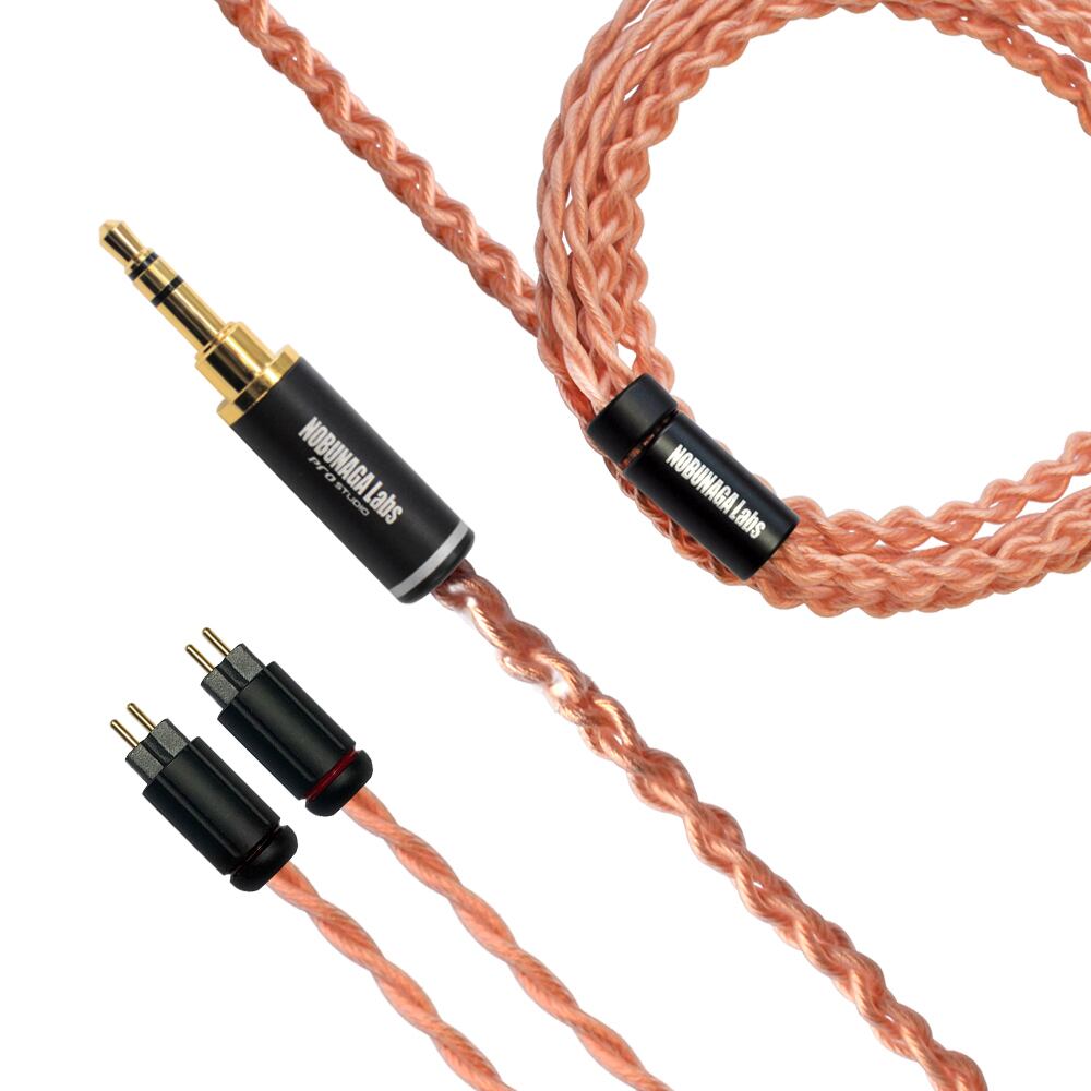 《SALE》【美品中古品】SIENNA(シエナ):NOBUNAGA Labs Advance:3.5mm3極ステレオミニプラグ対応 カスタムIEM 2PINリケーブル
