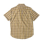 L.L.Bean エルエルビーン 復刻 筆記体タグ マドラスチェック BD 半袖シャツ M/イエロー 系