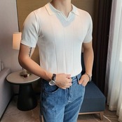 【BB80】Silk Polo Shirt